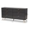 Baxton Studio Kelson Modern and Contemporary Dark Grey and Gold Finished Wood 6-Drawer Dresser 189-11576-ZORO - alternate 9